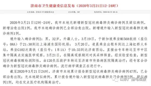 山东新冠疫情最新动态，今日新增病例情况分析